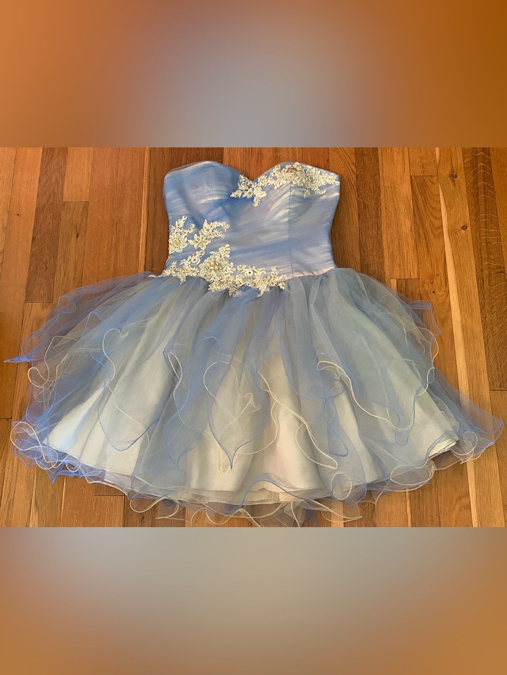 Camille La Vie sz 6 Tulle Prom Birthday Party Fairy Princess Dress Embellished